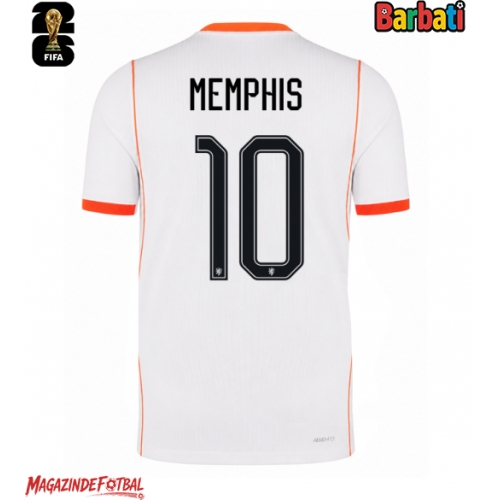 Țările de Jos Memphis Depay #10 Tricou Fotbal Replică Mondial 2026 Barbati Deplasare Țările de Jos Memphis Depay #10 Tricou Fotbal Replică Mondial 2026 Barbati Deplasare